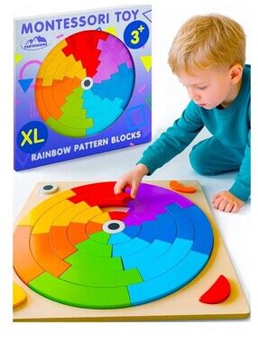 Toddler learning wooden Montessori toys